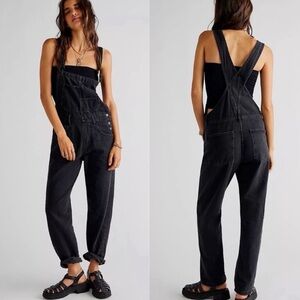 Ziggy Denim Overalls in black medium